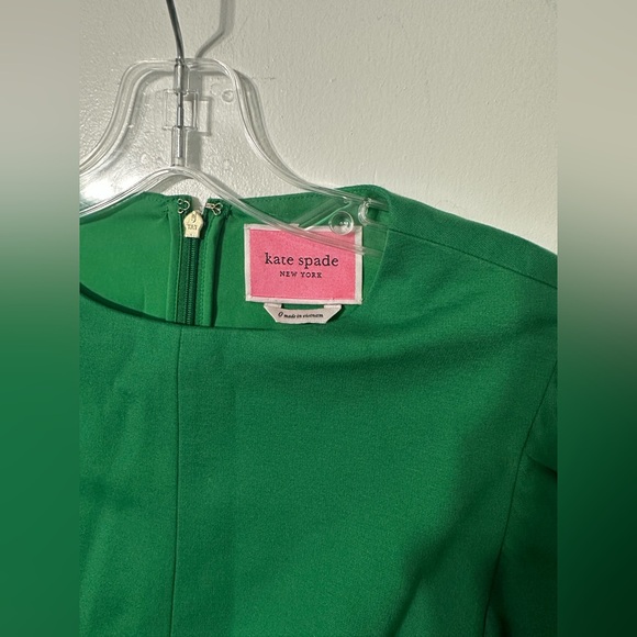 Kate Spade Green Ponte Flutter-sleeve Dress Women’s 0 - Picture 5 of 8